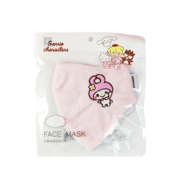 Velvet Embroidery My Melody face mask 😷 - Picture 2 of 2
